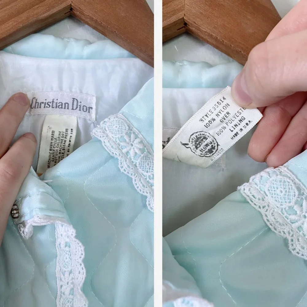 VINTAGE DIOR RARE 1960's Sleep Set Small/Petite - Picture 15 of 15